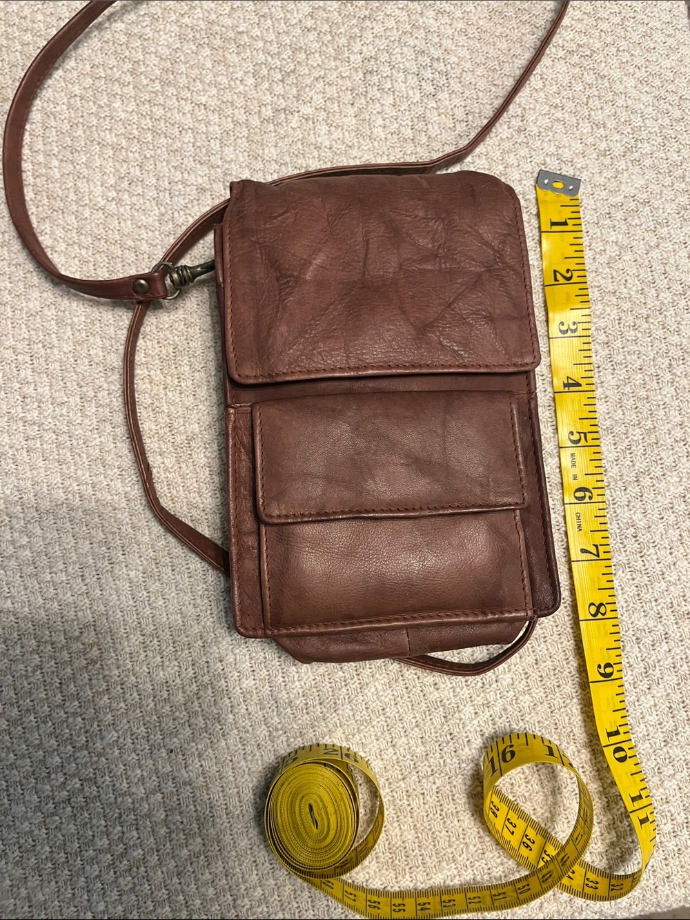 Wilson’s Leather Crossbody Organizer Bag With Credit Card Holder - Brown